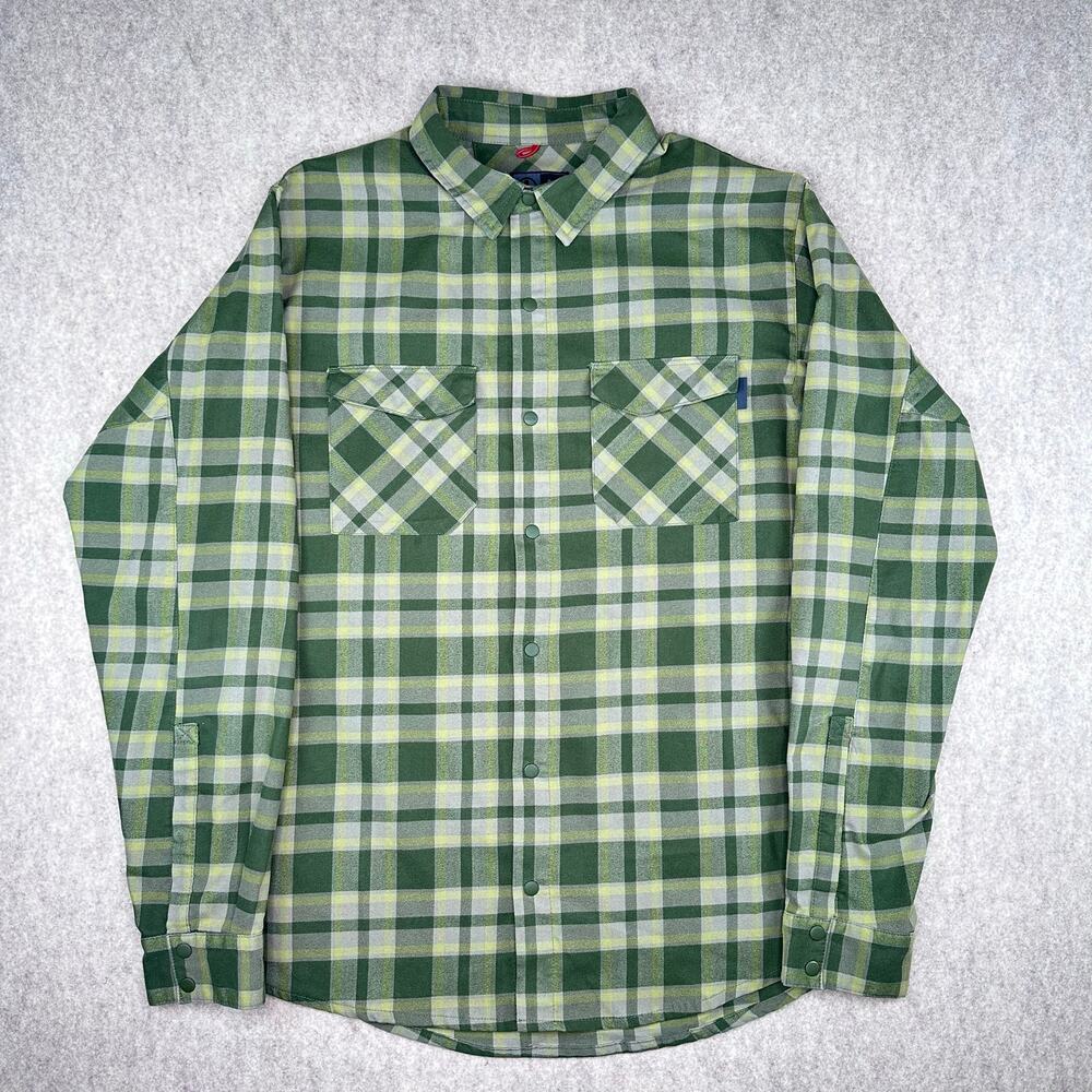 Magpul Industries Corporation Green Plaid Long Sleeve Snap Up Shirt Medium